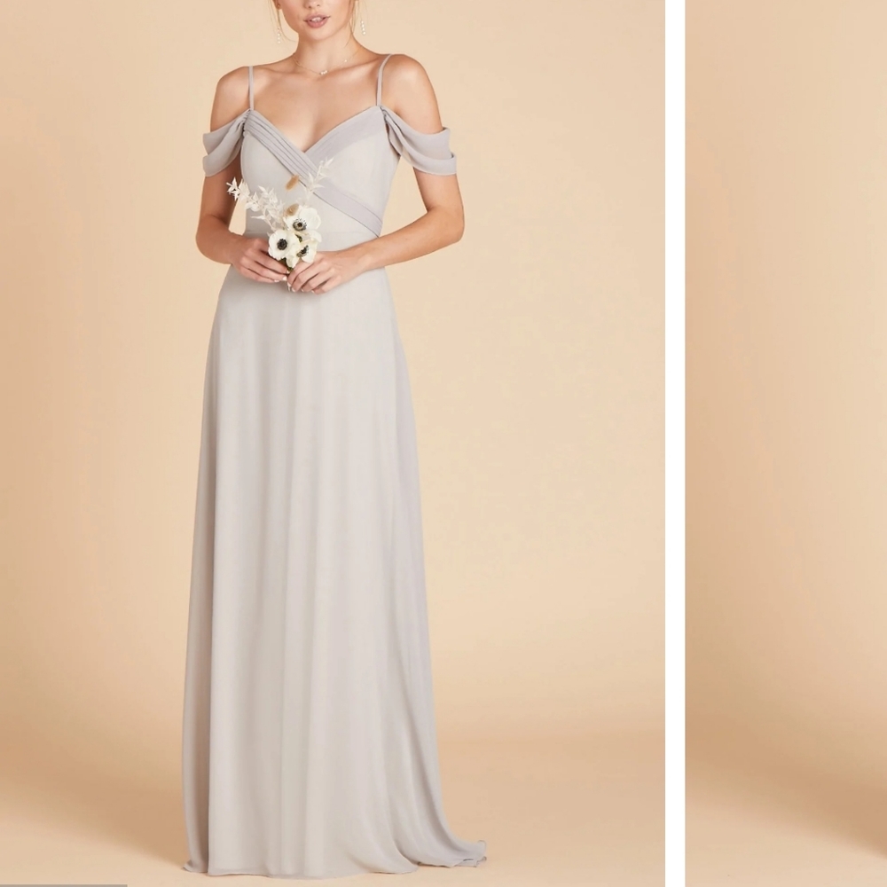 Birdy Grey Bridesmaid Dress Spencer Convertible Size Small NWOT